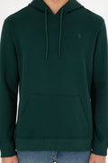 Men's Dark Green Basic Sweatshirt