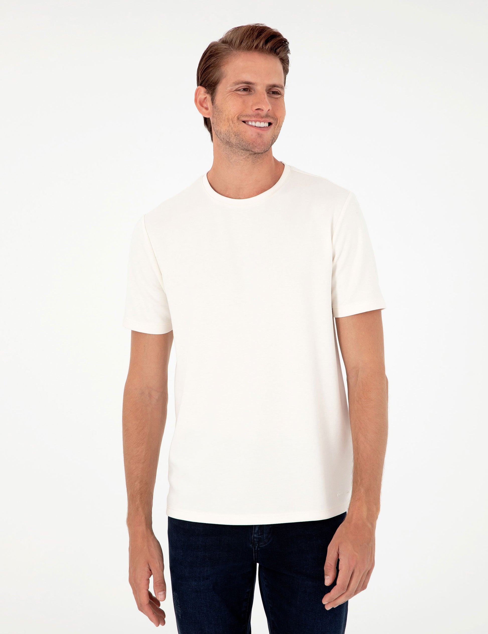Ecru Regular Fit T-Shirt