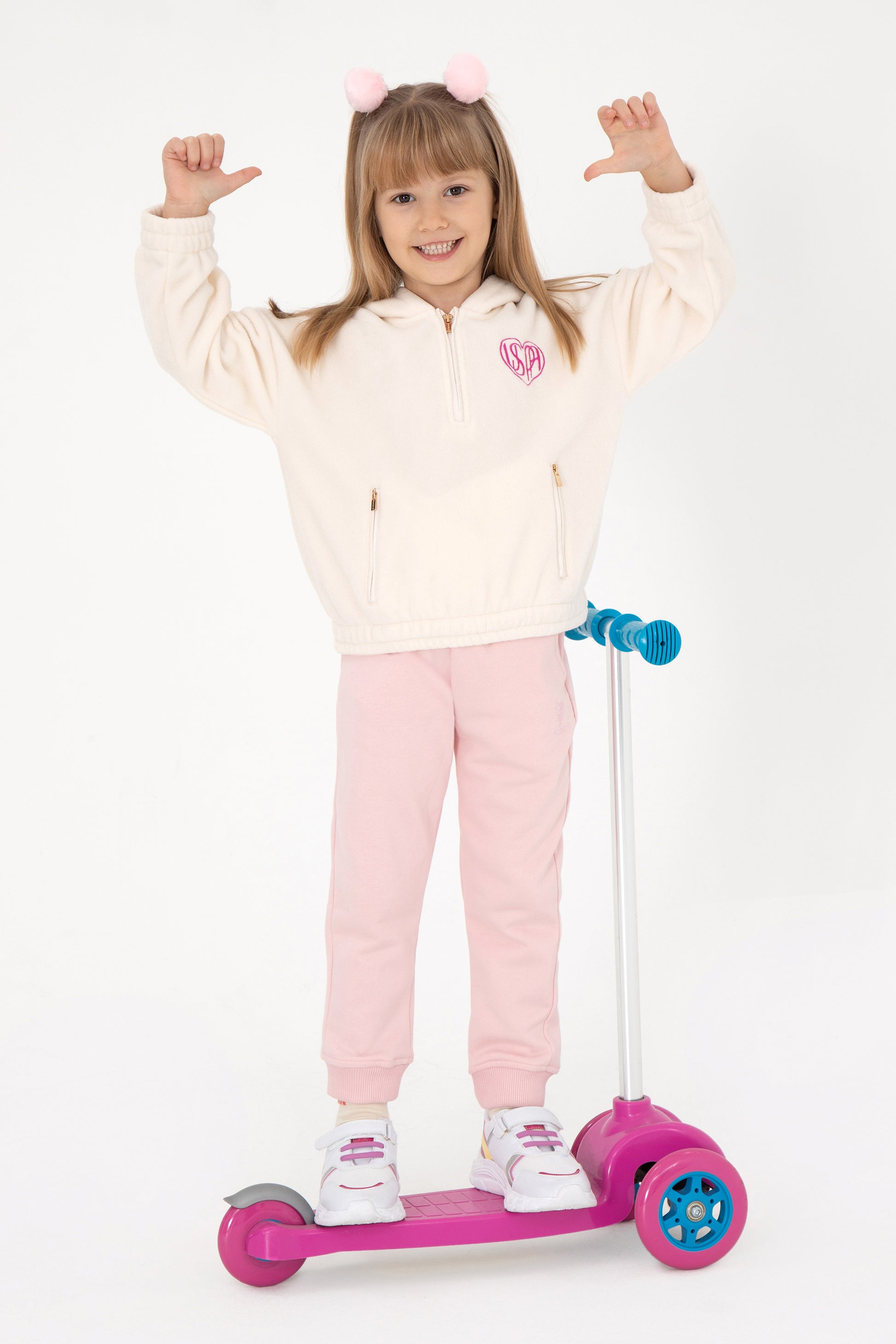 Girl's Cream Sweatshirt