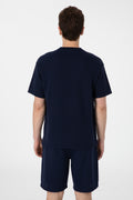 Men's Comfort Fit Crew Neck Navy T-Shirt