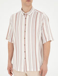 Brown Oversize Short Sleeve Shirt