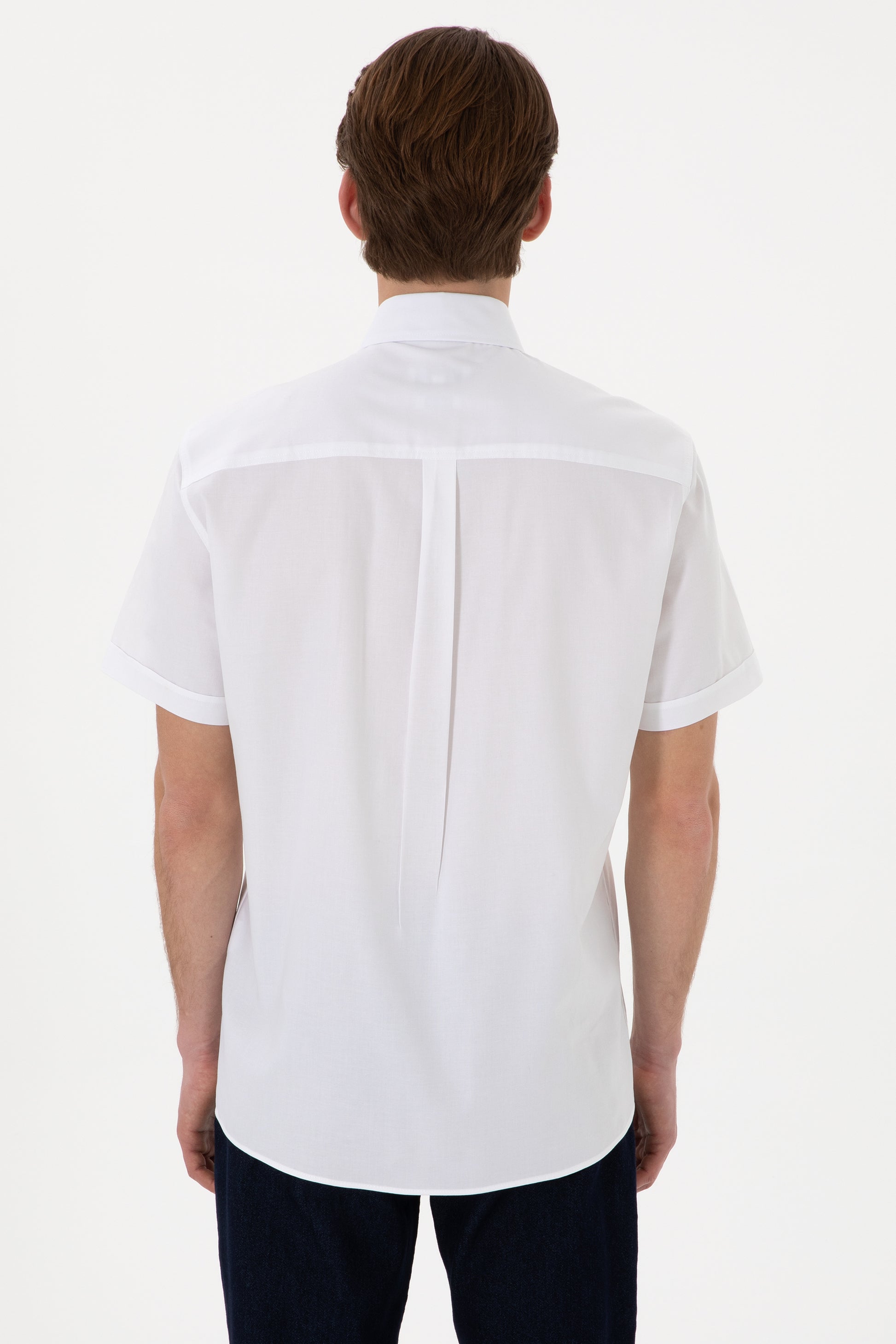Men's White Short Sleeve Shirt