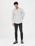 Grey Slim Fit Long Sleeve Shirt