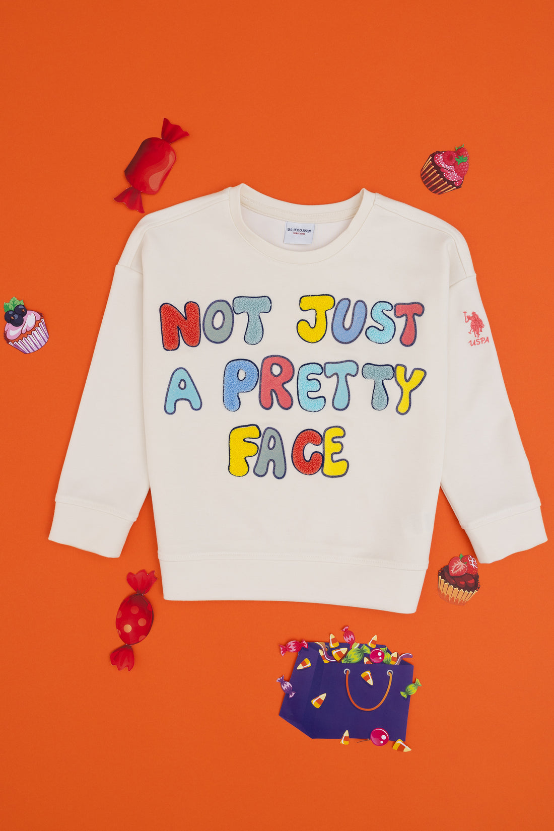 Girl's Cream Sweatshirt