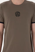 Men's Regular Fit Crew Neck Mink T-Shirt