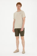 Men's Khaki Woven Shorts