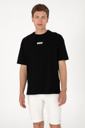 Men's Oversize Fit Crew Neck Black T-Shirt