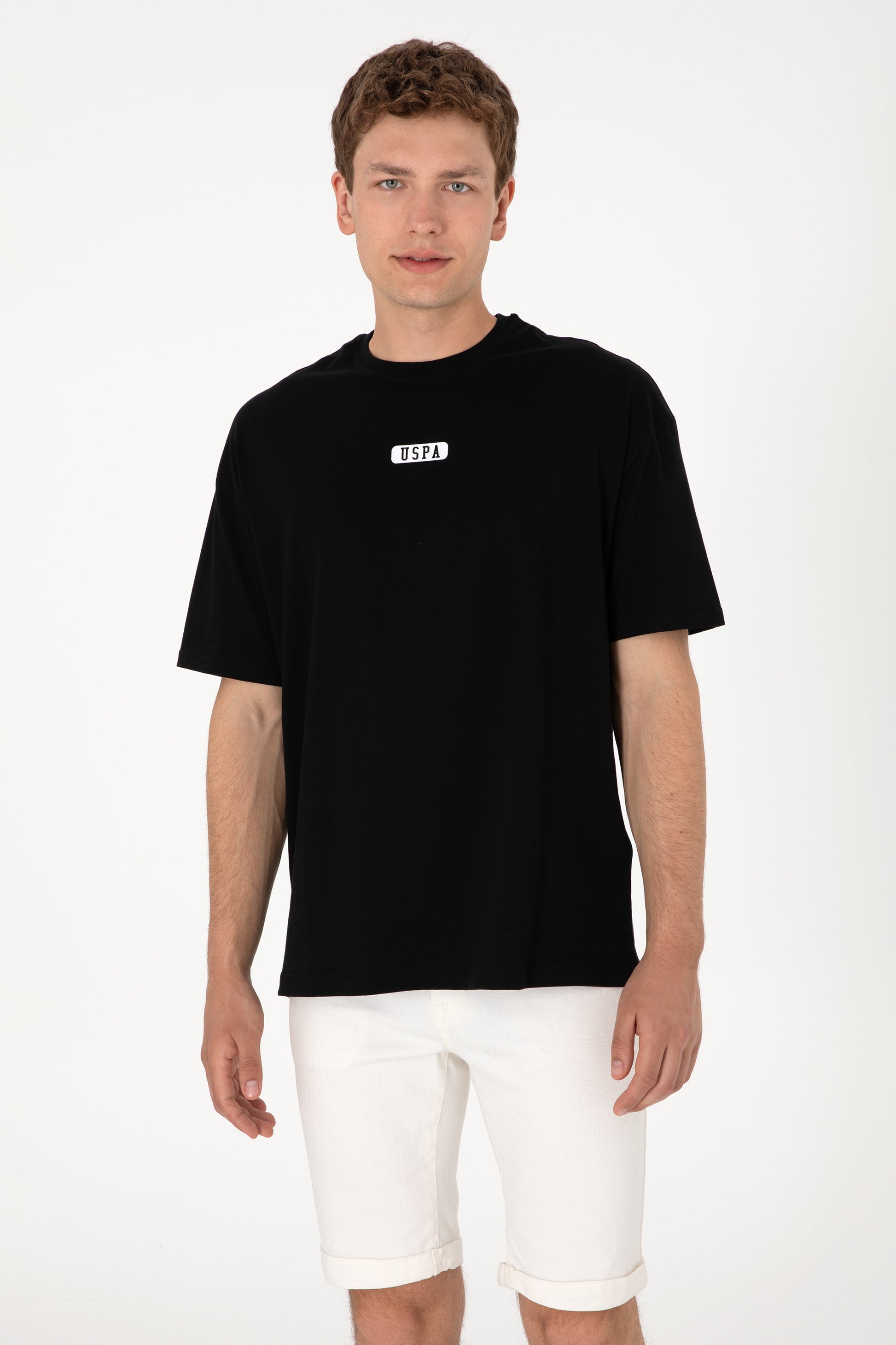 Men's Oversize Fit Crew Neck Black T-Shirt