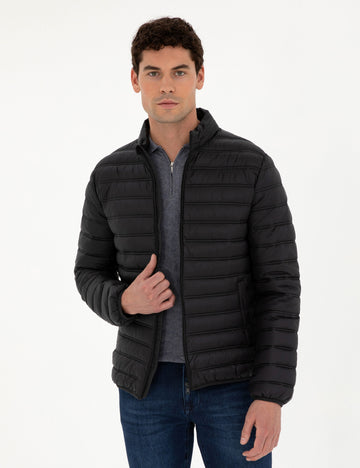 Black Quilted Sport Coat