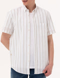 Khaki Comfort Fit Short Sleeve Shirt