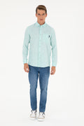 Men's Mint Long Sleeve Shirt