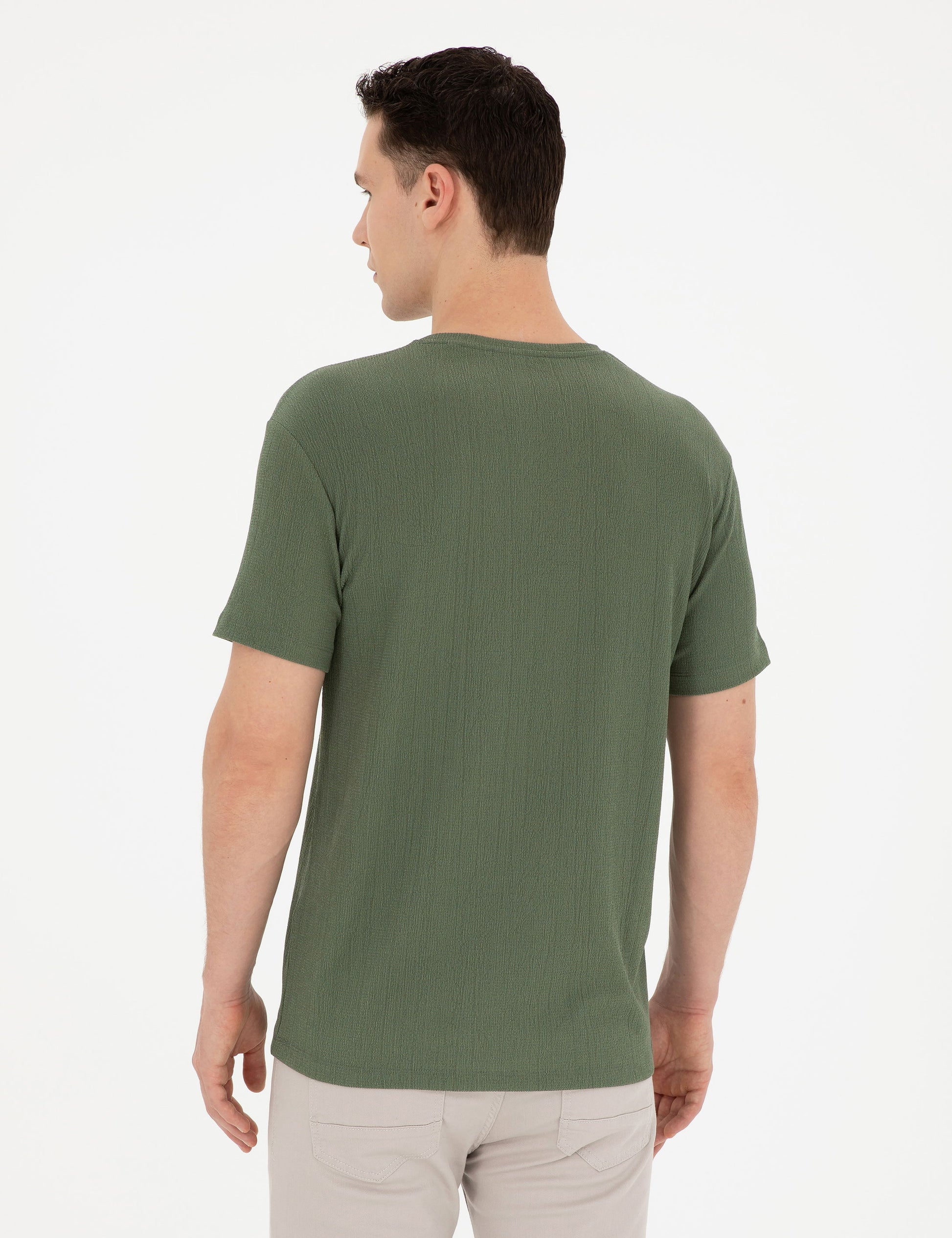 Khaki Slim Fit T-Shirt