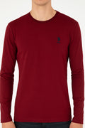 Men's Burgundy Basic Sweatshirt