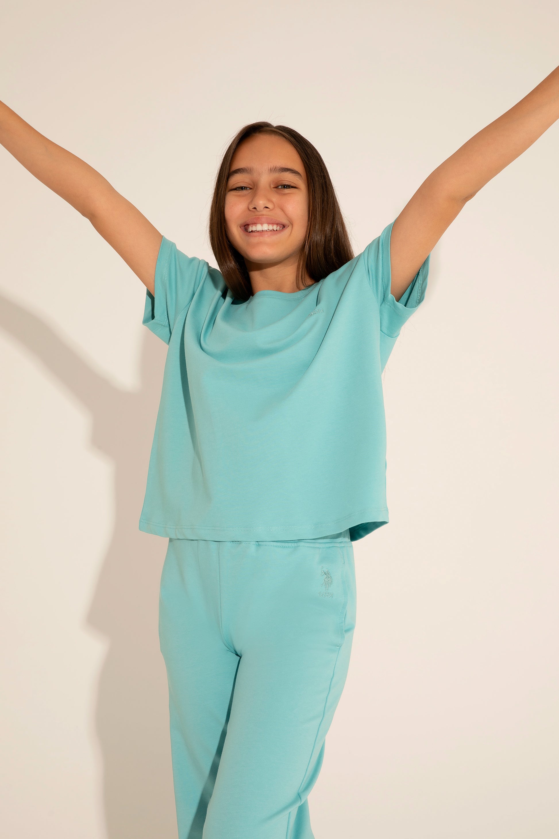 Girls' Mint Crew Neck T-Shirt
