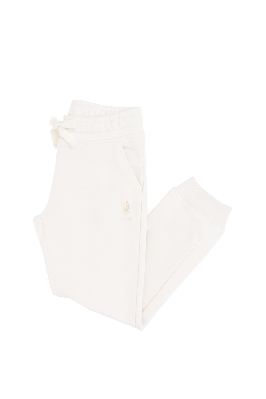 Girls' Cream Sweatpants