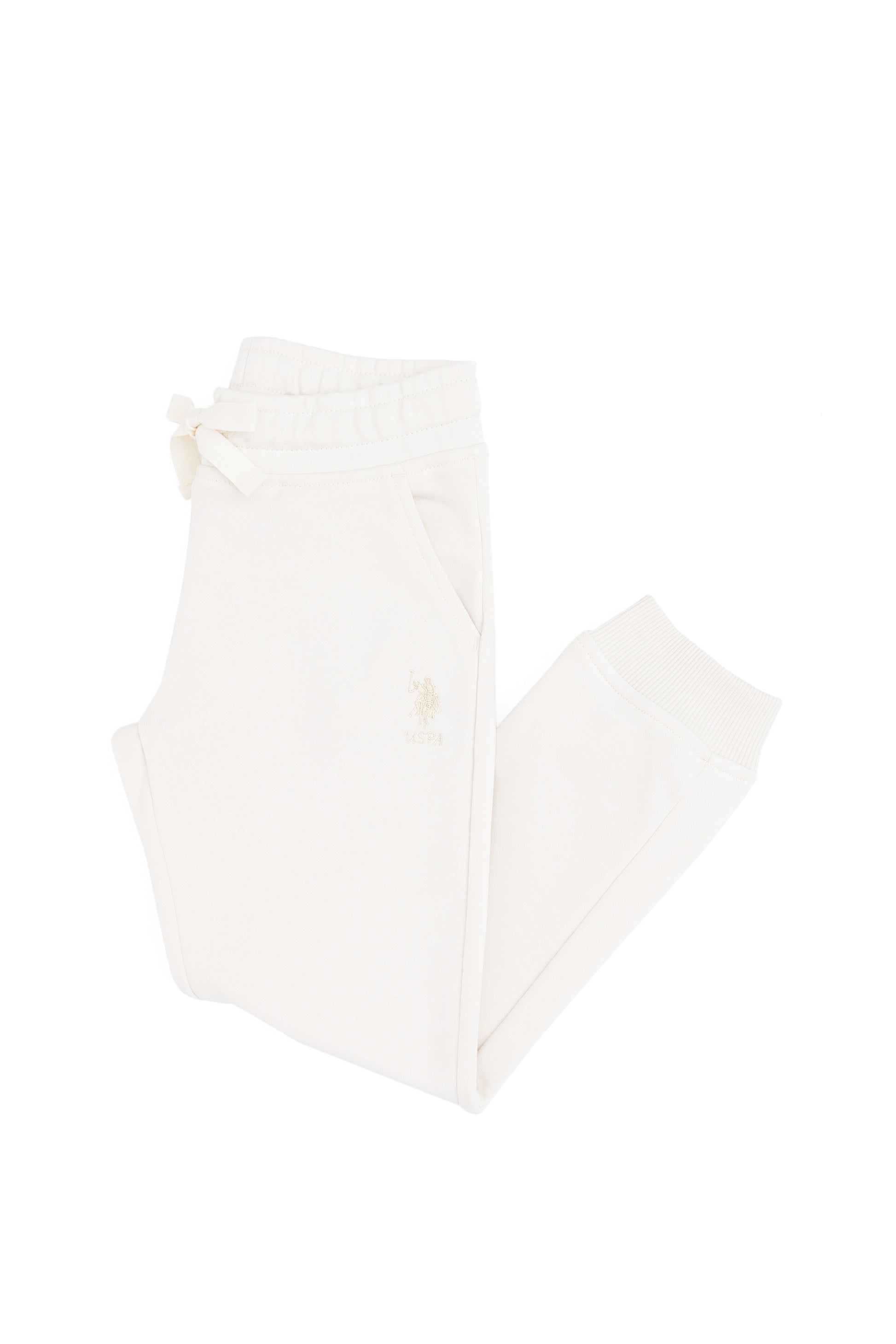 Girls' Cream Sweatpants
