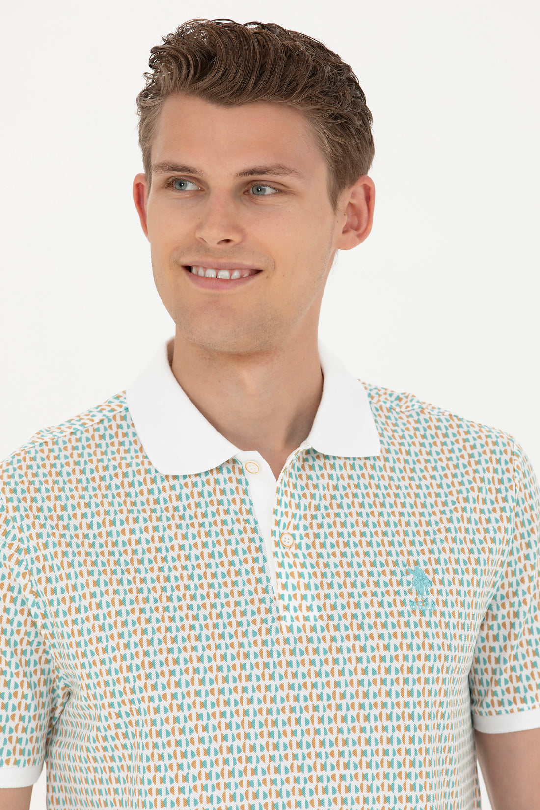 Men's Mint Polo Neck T-Shirt