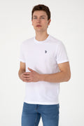 Men's Regular Fit Crew Neck White T-Shirt