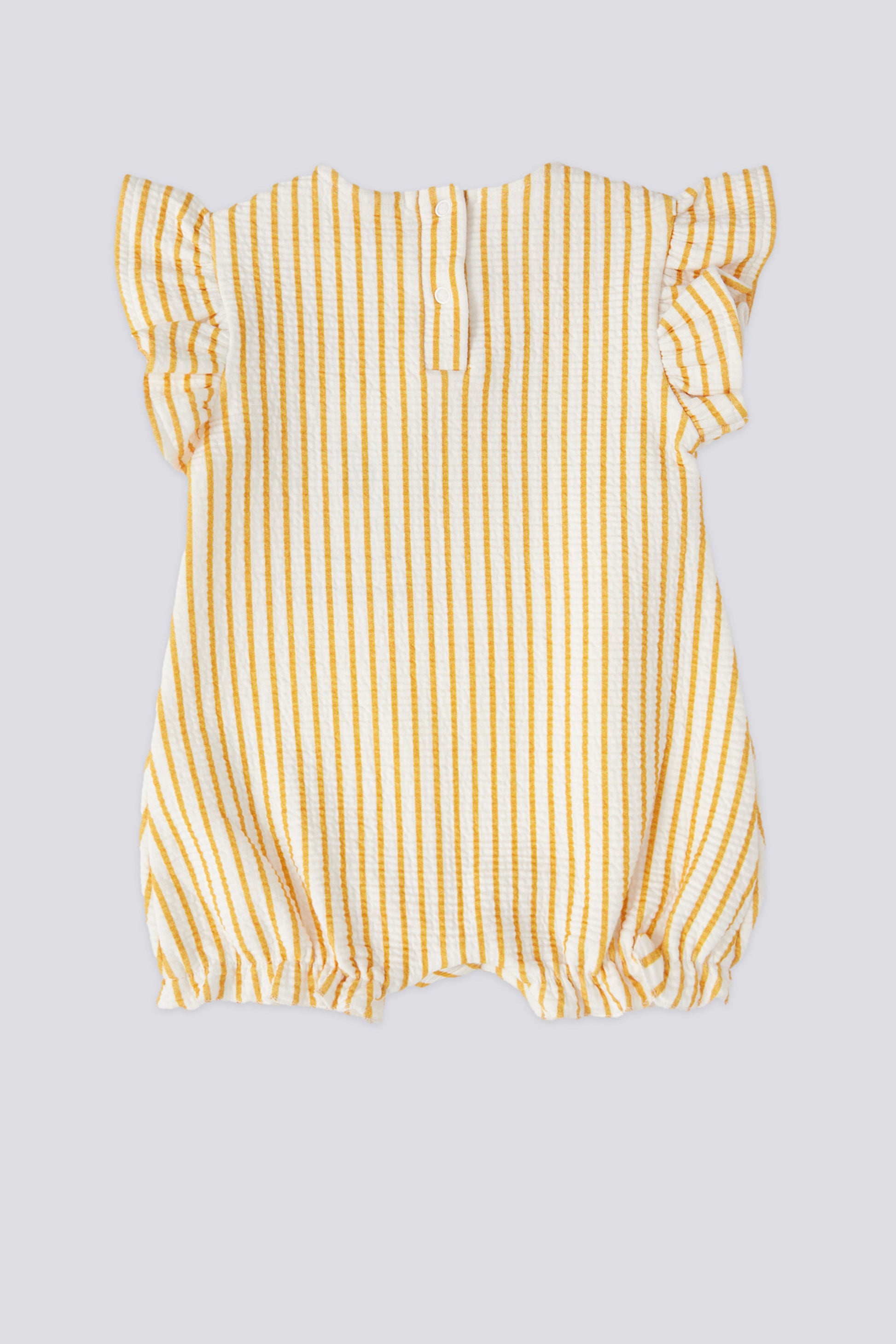 Baby Girl Yellow Ruffle Jumpsuit