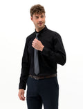 Black Regular Fit Long Sleeve Classic Shirt