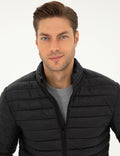 Black Quilted Sport Coat