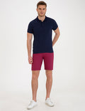 Plum Standard Fit Bermuda Shorts