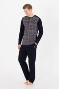 Men's Navy Blue Pajama Set