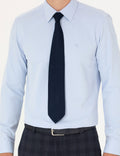 Light Blue Slim Fit Long Sleeve Basic Shirt