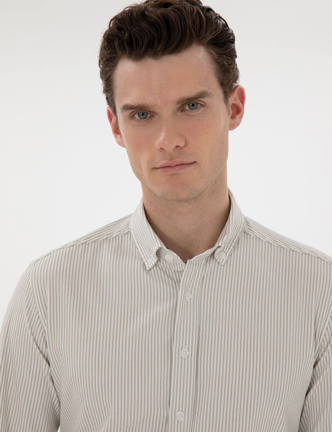 ��a��la Slim Fit Striped Long Sleeve Shirt