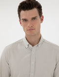 ��a��la Slim Fit Striped Long Sleeve Shirt