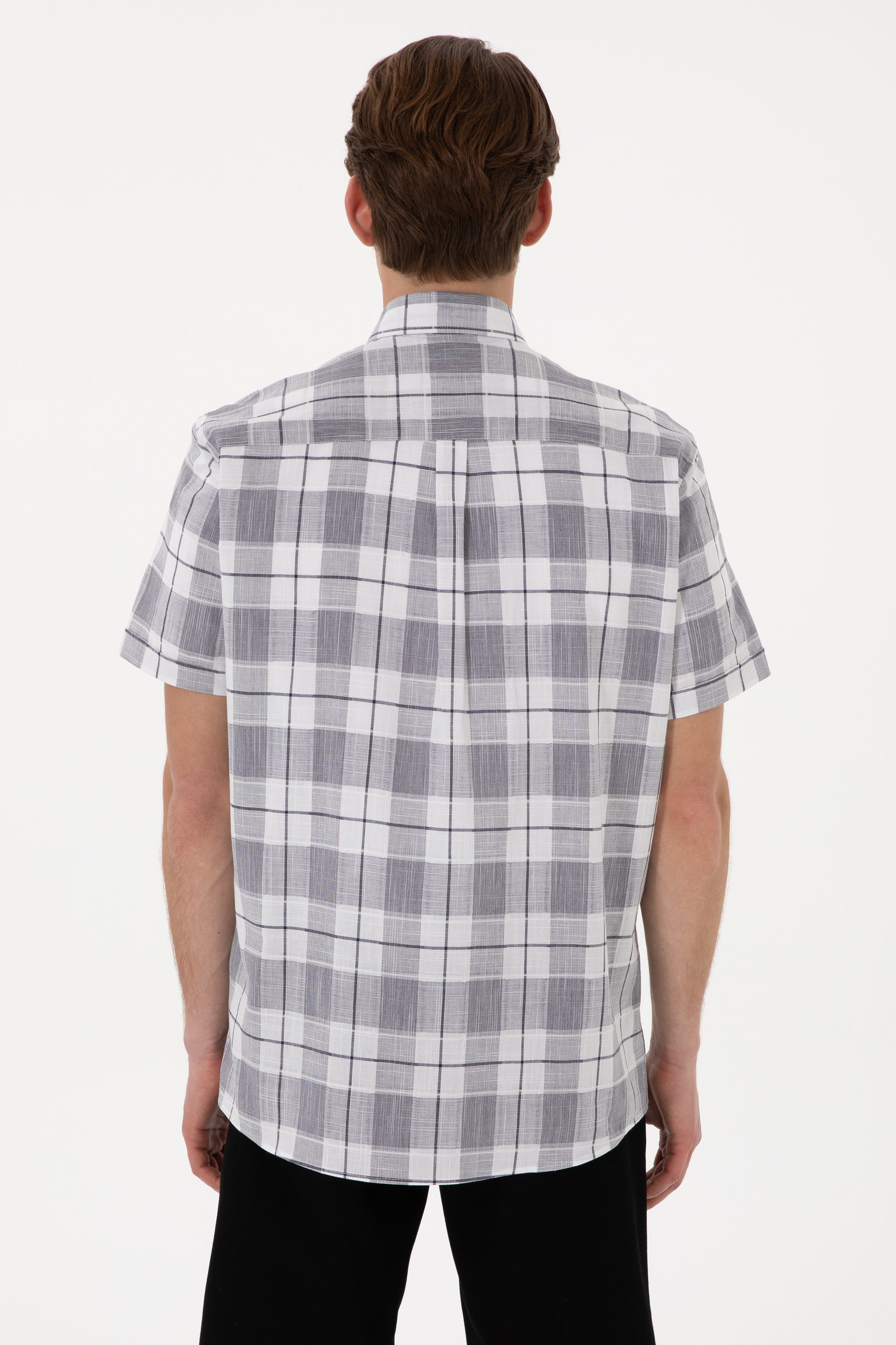 Men's Navy Blue Short Sleeve Shirt