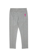Girls' Grey Melange Leggings