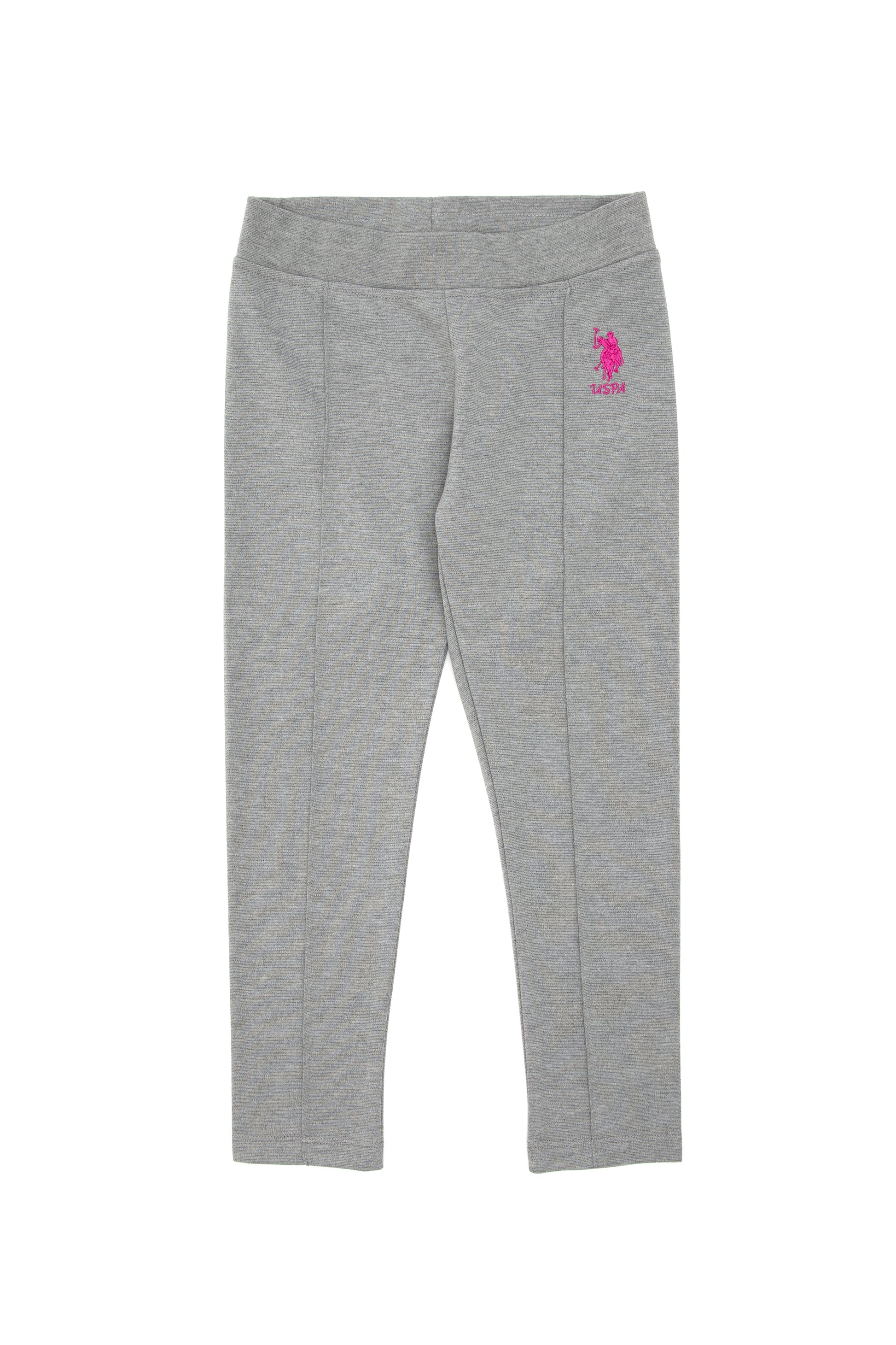 Girls' Grey Melange Leggings