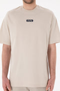 Men's Oversize Fit Crew Neck Stone T-Shirt