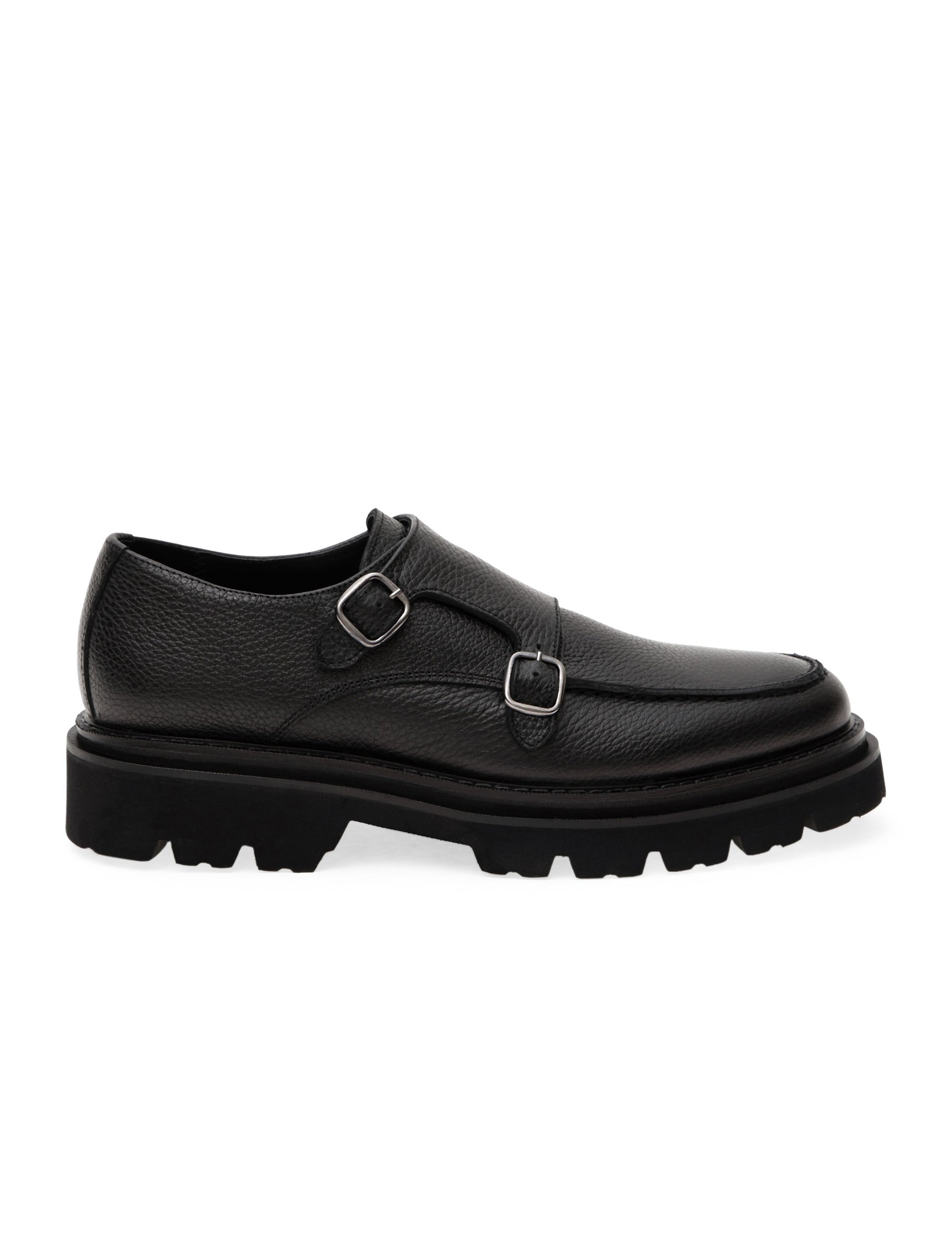 Black 100% Leather Casual Shoes