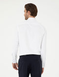 White Slim Fit Chunky Long Sleeve Shirt