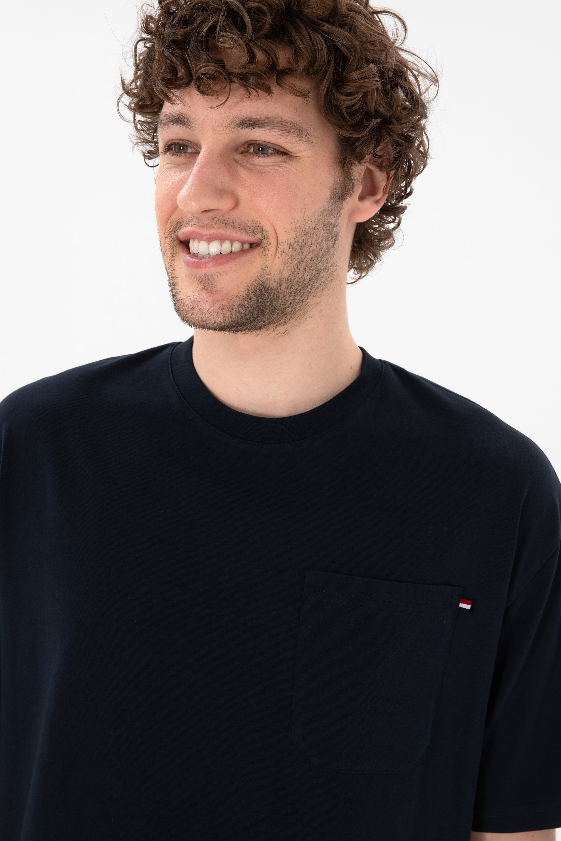 Men's Comfort Fit Crew Neck Navy T-Shirt