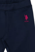 Girl's Navy Leggings