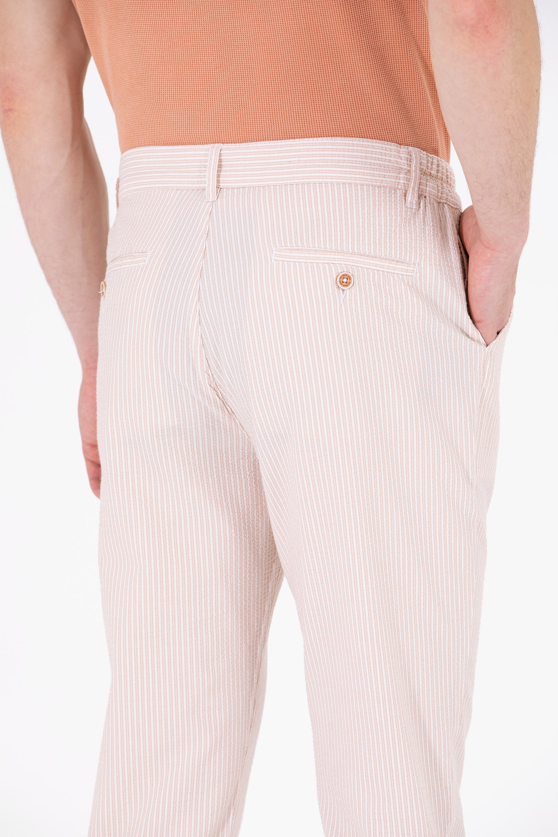 Men's Camel Canvas Pants