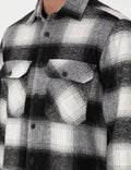 Black Comfort Fit Long Sleeve Lumberjack Shirt