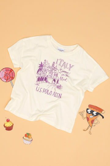 Girl's Cream T-Shirt