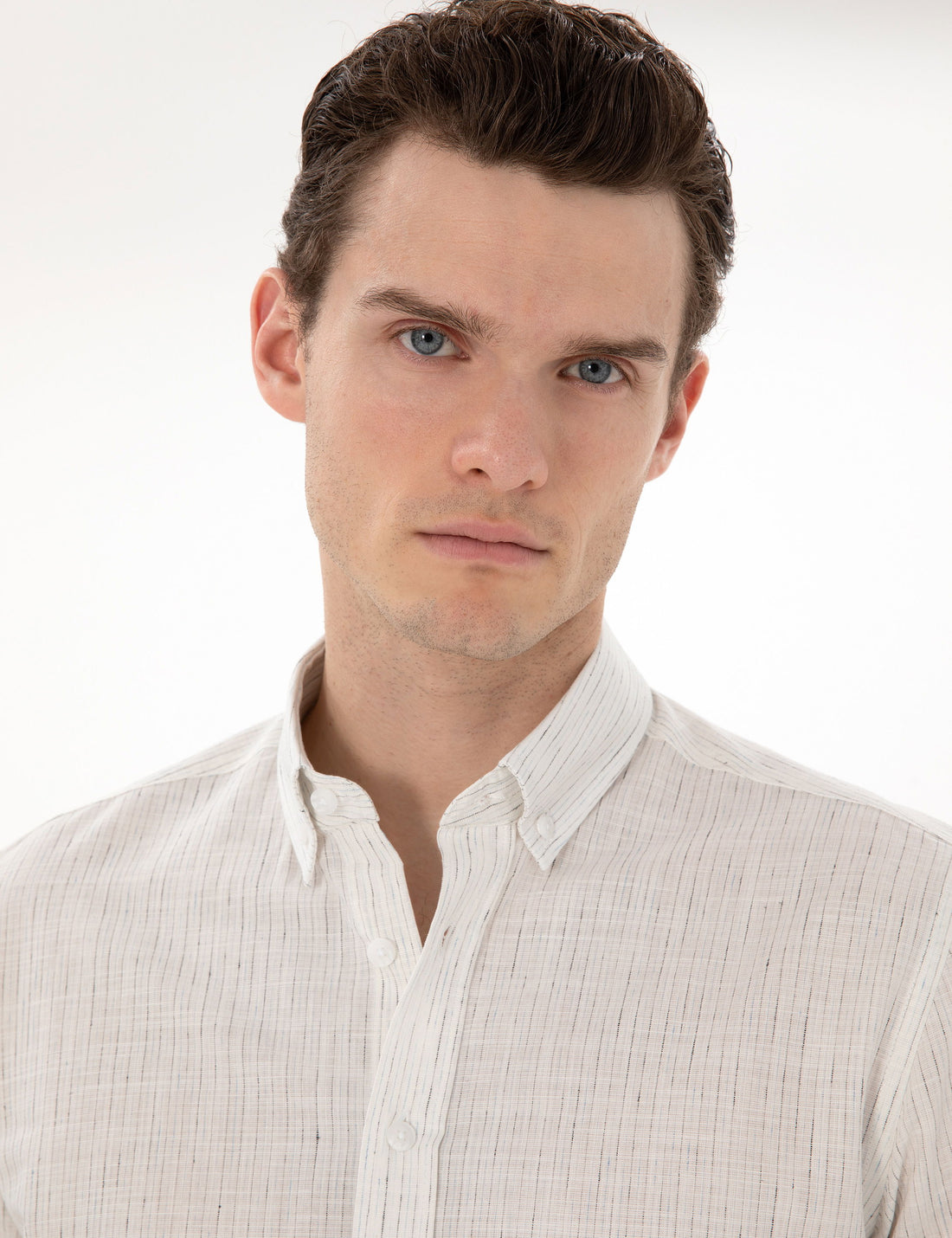 White Regular Fit Long Sleeve Shirt