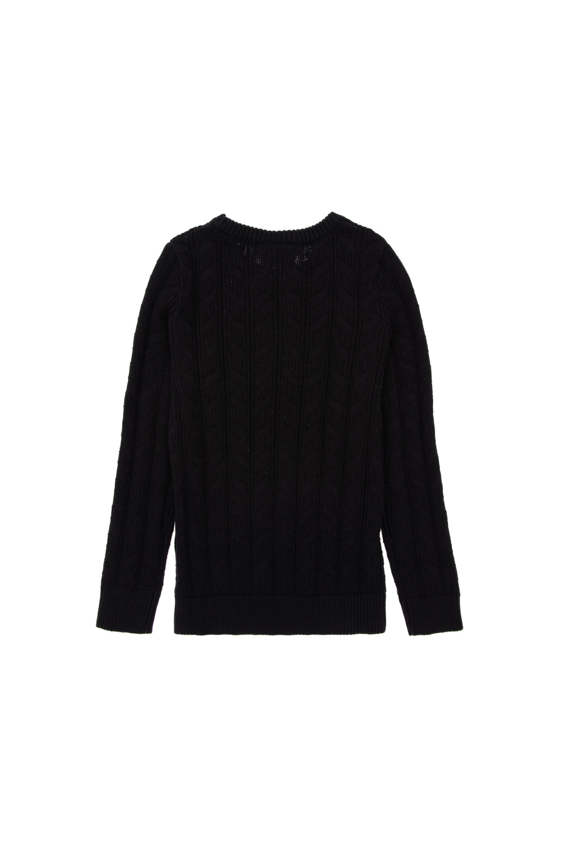 Boy's Black Basic Sweater
