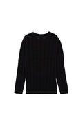 Boy's Black Basic Sweater