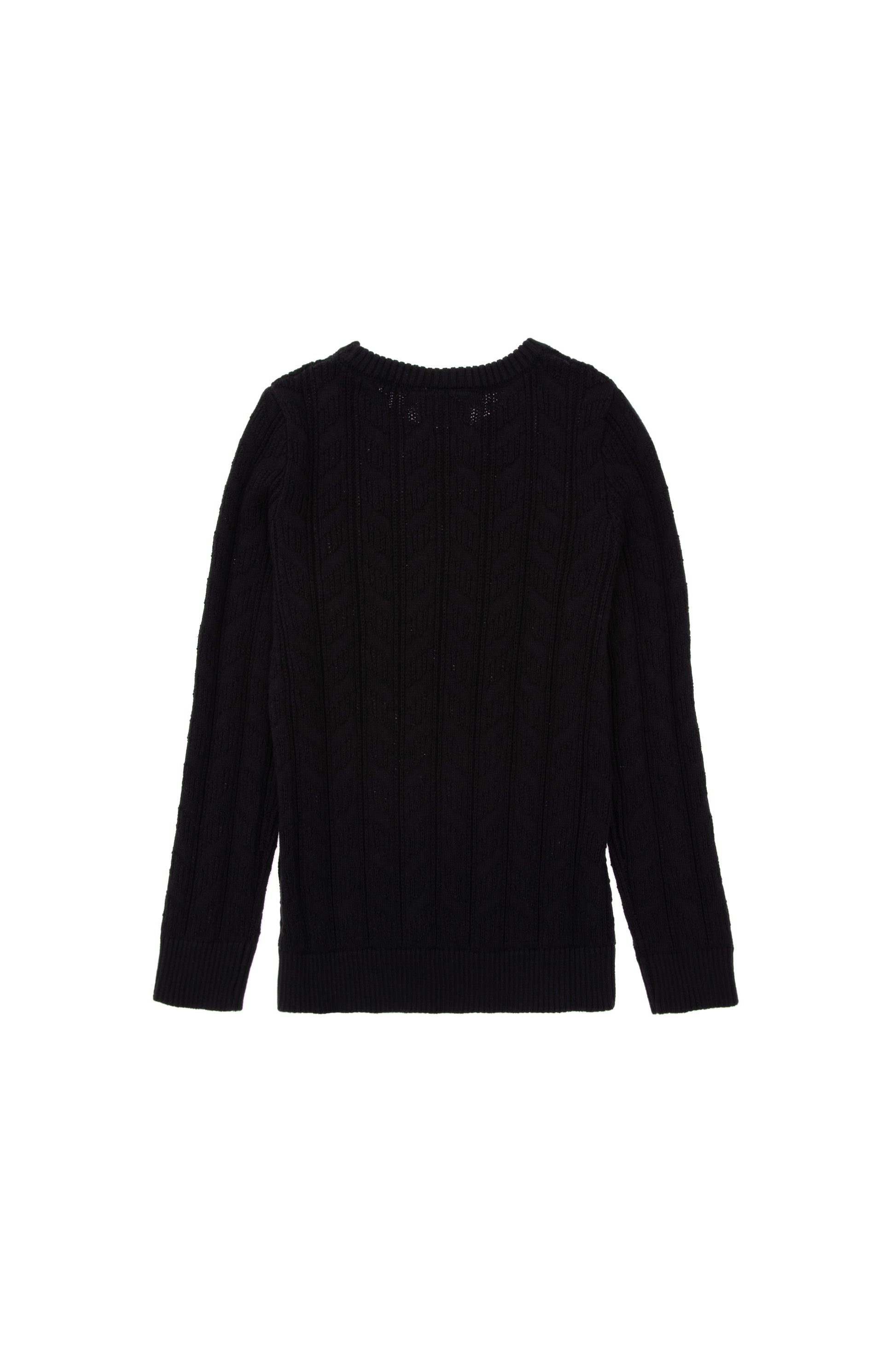Boy's Black Basic Sweater