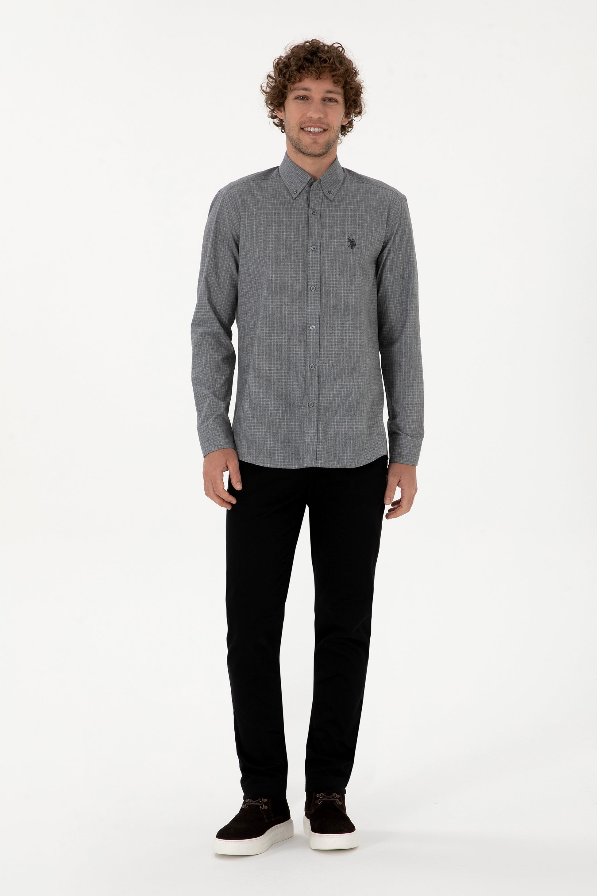 Men's Black Long Sleeve Shirt