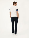 Navy Blue Carrot Fit Canvas Pants