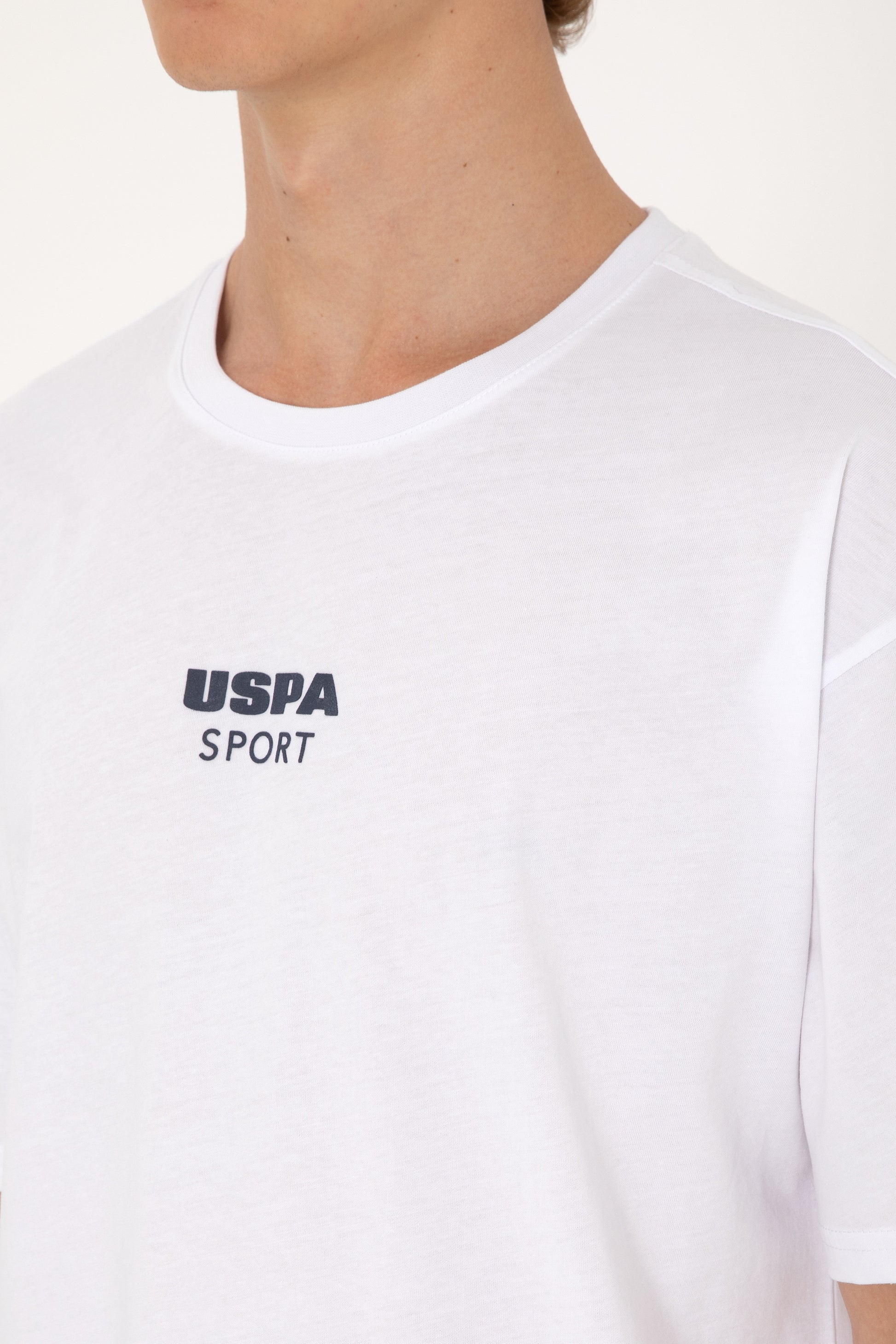 Men's Comfort Fit Crew Neck White T-Shirt