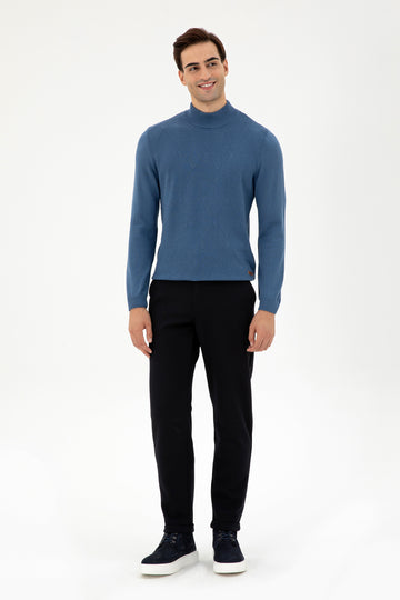 Men's Navy Blue Canvas Pants