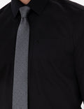 Black Regular Fit Long Sleeve Basic Shirt